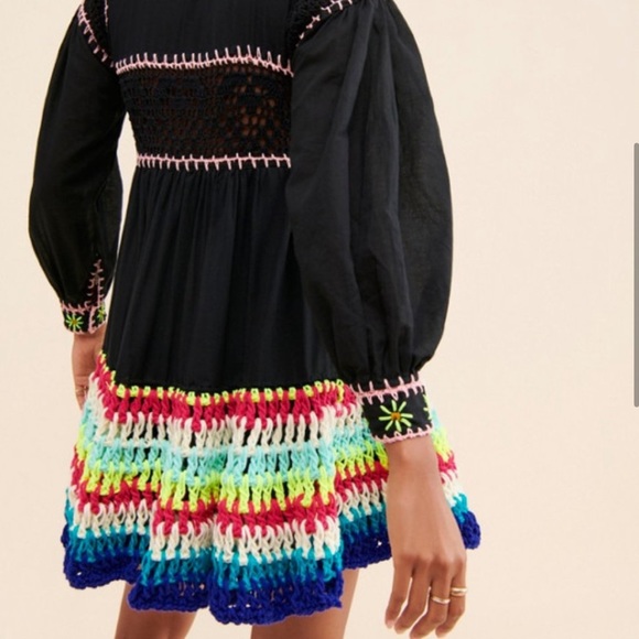 NEW CELIAB Scarlet Floral Multicolor Embroidered Dress NWT - Picture 3 of 15